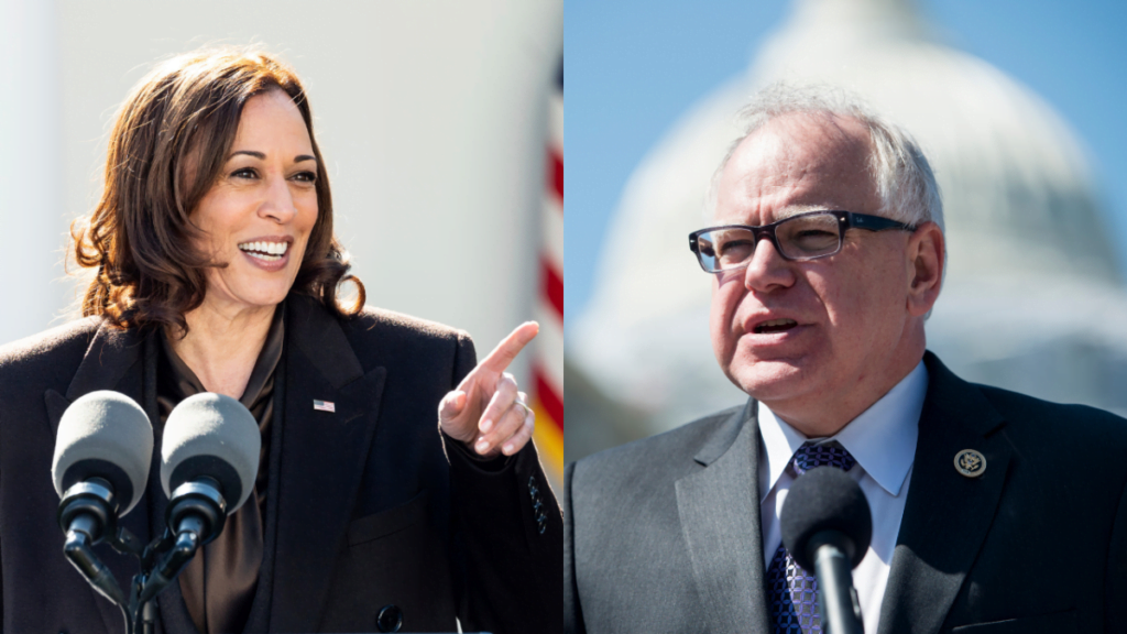 Kamala Harris Selects Minnesota Governor Tim Walz as Running Mate for 2024 Presidential Election